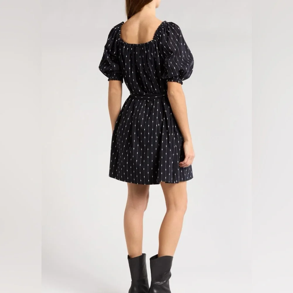 MOTHER The Run Wild Dot Line Cotton Dress - Picture 2 of 7